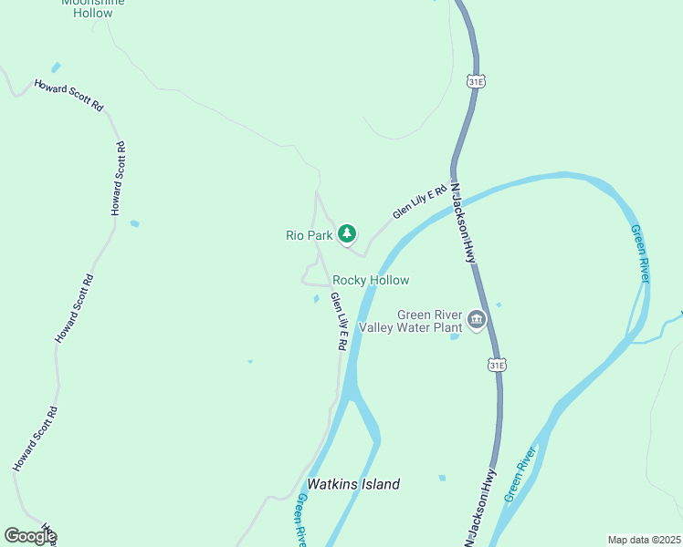 map of restaurants, bars, coffee shops, grocery stores, and more near 305 Glen Lily East Road in Munfordville