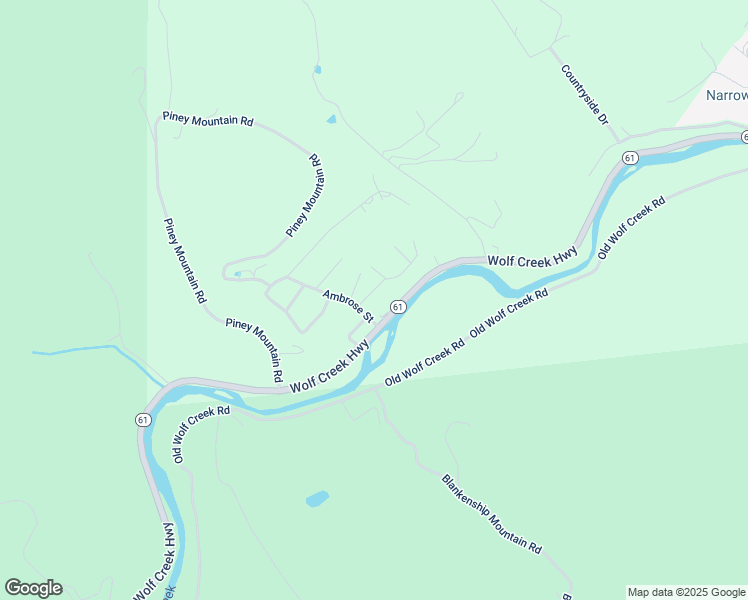 map of restaurants, bars, coffee shops, grocery stores, and more near 1278 Wolf Creek Road in Narrows