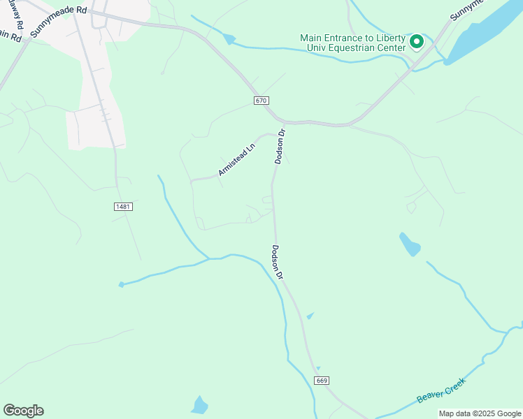 map of restaurants, bars, coffee shops, grocery stores, and more near 1058 Dodson Drive in Rustburg