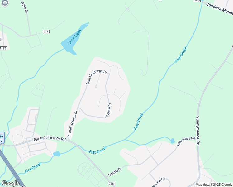 map of restaurants, bars, coffee shops, grocery stores, and more near 9 Ballard Court in Lynchburg