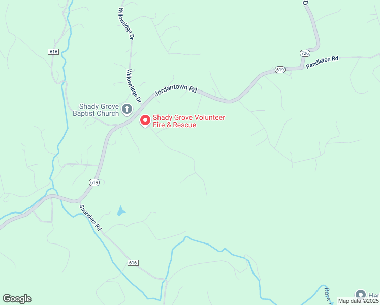 map of restaurants, bars, coffee shops, grocery stores, and more near 118 Shady Grove Drive in Thaxton