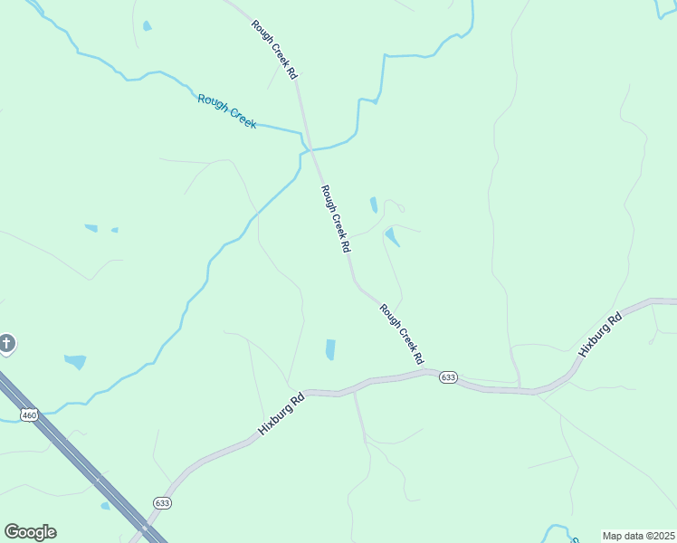 map of restaurants, bars, coffee shops, grocery stores, and more near 427 Rough Creek Road in Pamplin