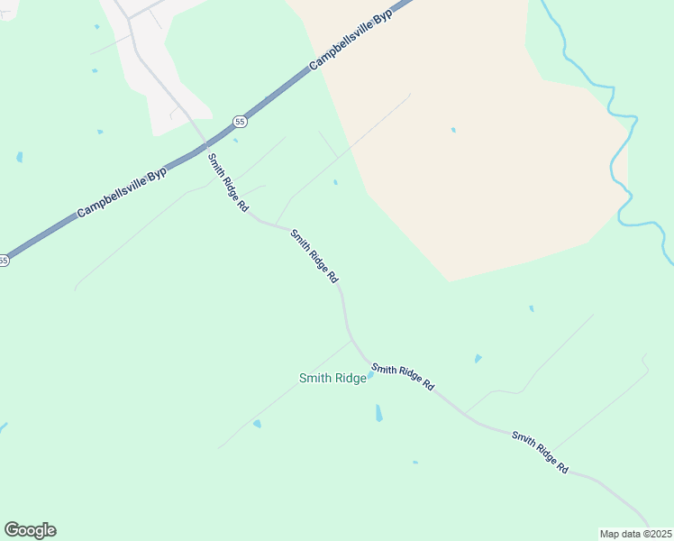 map of restaurants, bars, coffee shops, grocery stores, and more near 1294 Smith Ridge Road in Campbellsville
