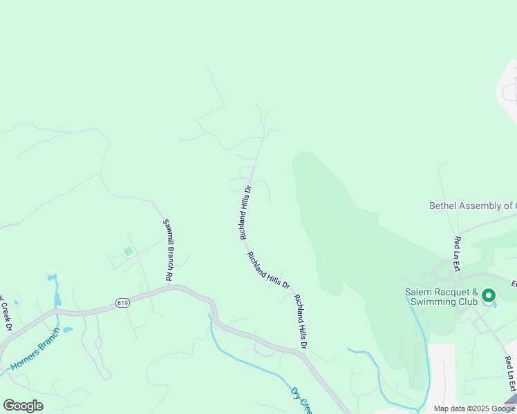 map of restaurants, bars, coffee shops, grocery stores, and more near 1773 Richland Hills Drive in Salem