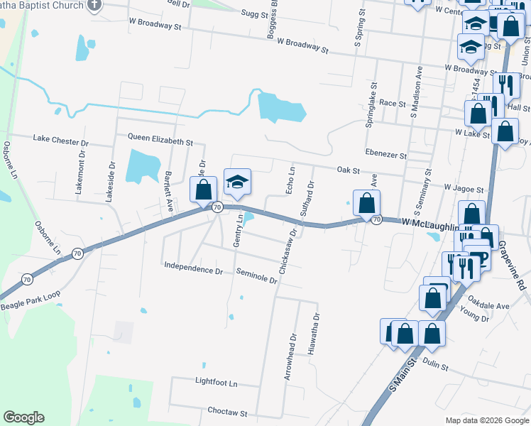 map of restaurants, bars, coffee shops, grocery stores, and more near 698 Princeton Rd in Madisonville