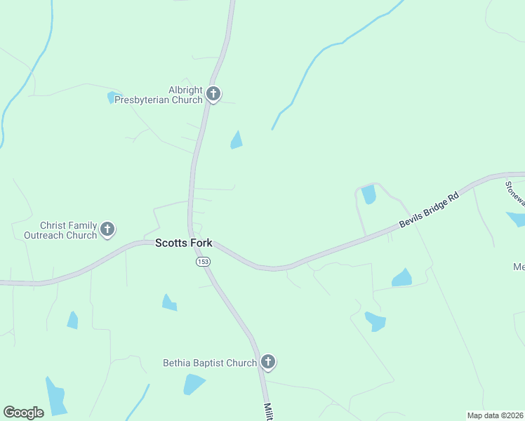 map of restaurants, bars, coffee shops, grocery stores, and more near 11754-11958 Bevils Bridge Road in Amelia Court House