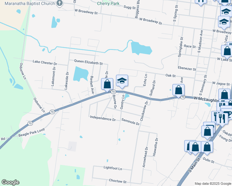 map of restaurants, bars, coffee shops, grocery stores, and more near 738 Princeton Road in Madisonville