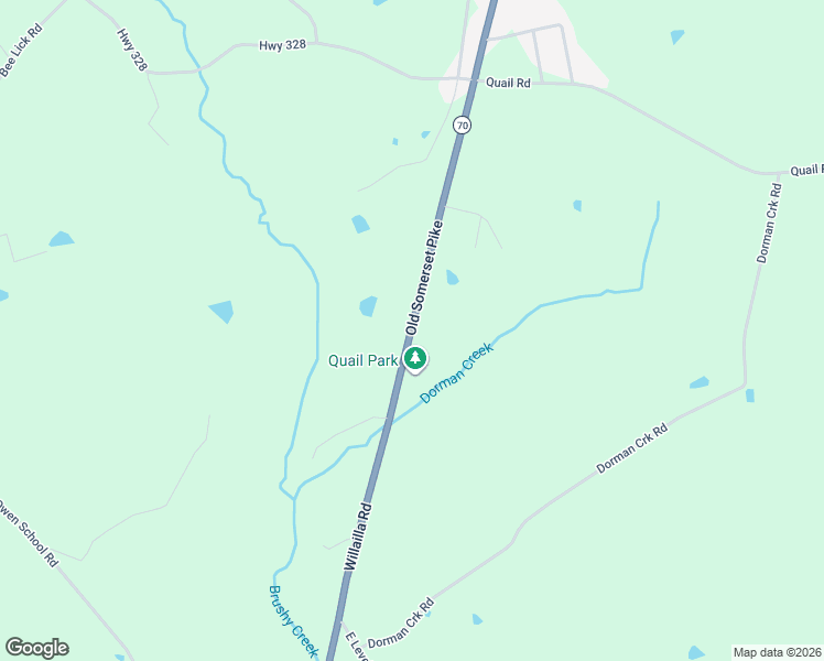 map of restaurants, bars, coffee shops, grocery stores, and more near 4911 Old Somerset Pike in Brodhead