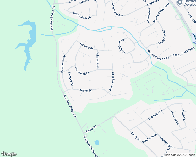 map of restaurants, bars, coffee shops, grocery stores, and more near 4837 Glenmorgan Court in Chester