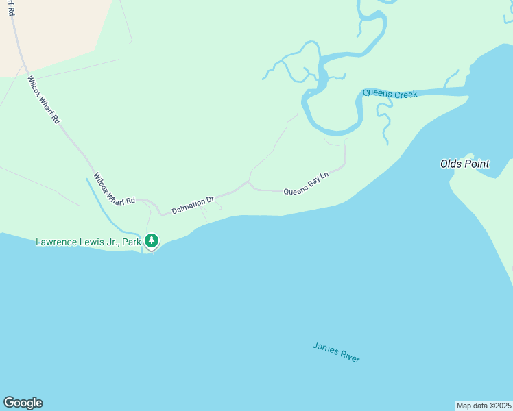 map of restaurants, bars, coffee shops, grocery stores, and more near 12841 Queens Bay Lane in Charles City