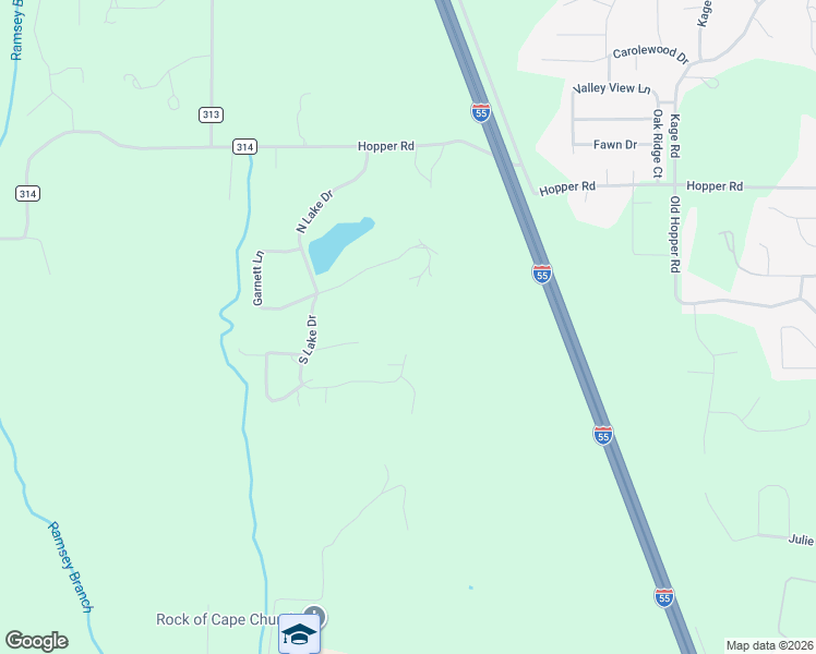 map of restaurants, bars, coffee shops, grocery stores, and more near 499 South Lake Drive in Cape Girardeau