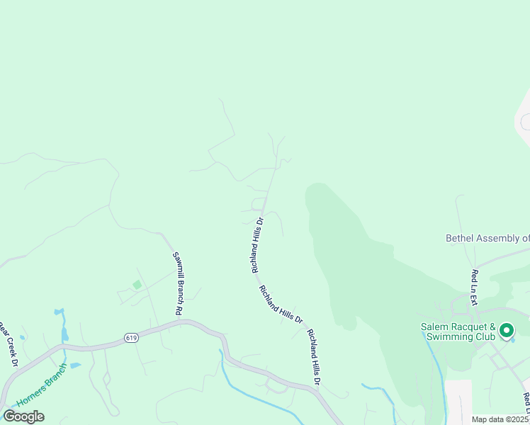 map of restaurants, bars, coffee shops, grocery stores, and more near 1799 Richland Hills Drive in Salem