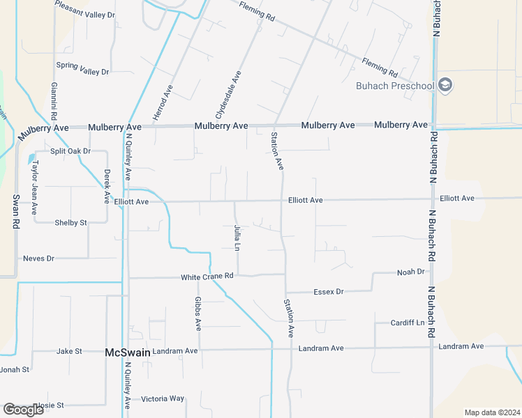 map of restaurants, bars, coffee shops, grocery stores, and more near 5577 Elliott Avenue in Atwater