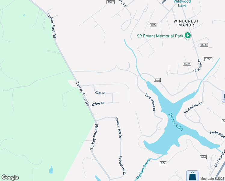 map of restaurants, bars, coffee shops, grocery stores, and more near 200 Britt Place in Forest