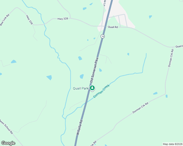 map of restaurants, bars, coffee shops, grocery stores, and more near 4911 Old Somerset Pike in Brodhead