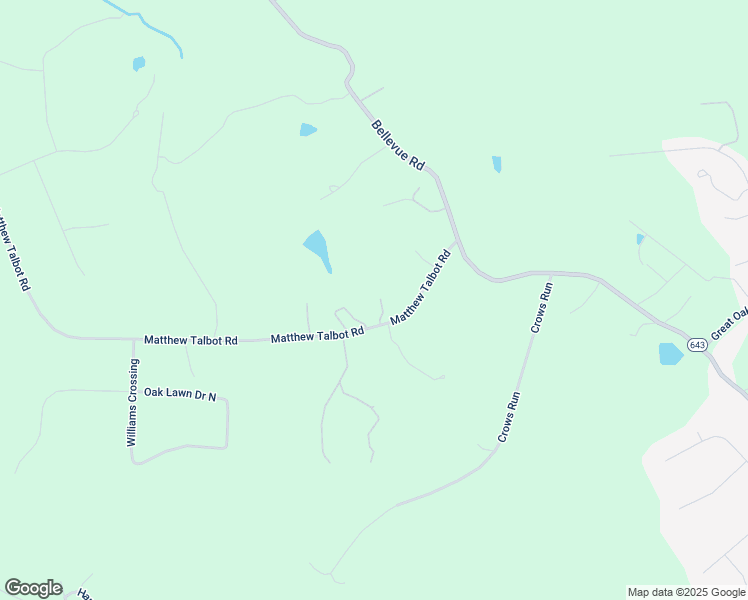 map of restaurants, bars, coffee shops, grocery stores, and more near 2508 Matthew Talbot Road in Forest