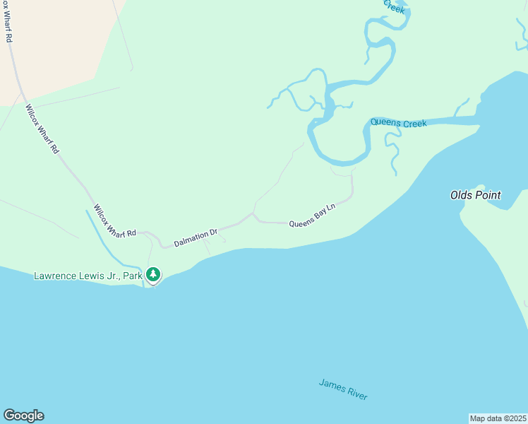 map of restaurants, bars, coffee shops, grocery stores, and more near 12841 Queens Bay Lane in Charles City