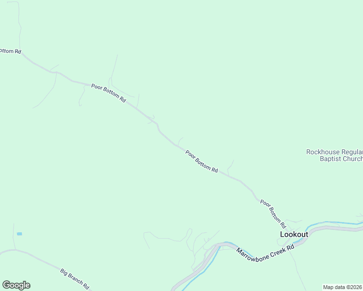 map of restaurants, bars, coffee shops, grocery stores, and more near 4100 Poor Bottom Road in Elkhorn City