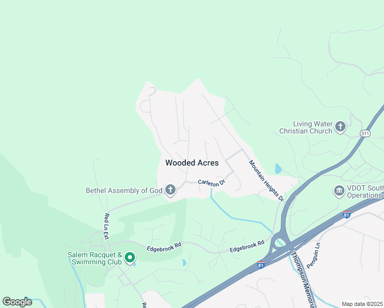 map of restaurants, bars, coffee shops, grocery stores, and more near 1825 Red Lane Extension in Salem