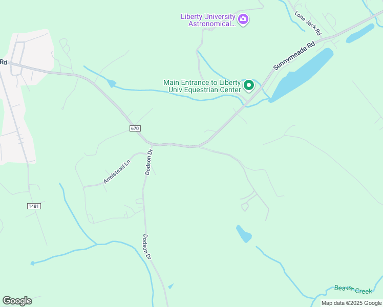 map of restaurants, bars, coffee shops, grocery stores, and more near 745 Mabel Lane in Rustburg