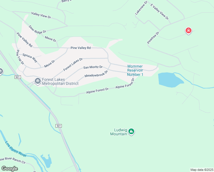 map of restaurants, bars, coffee shops, grocery stores, and more near 697 Alpine Forest Dr in Bayfield