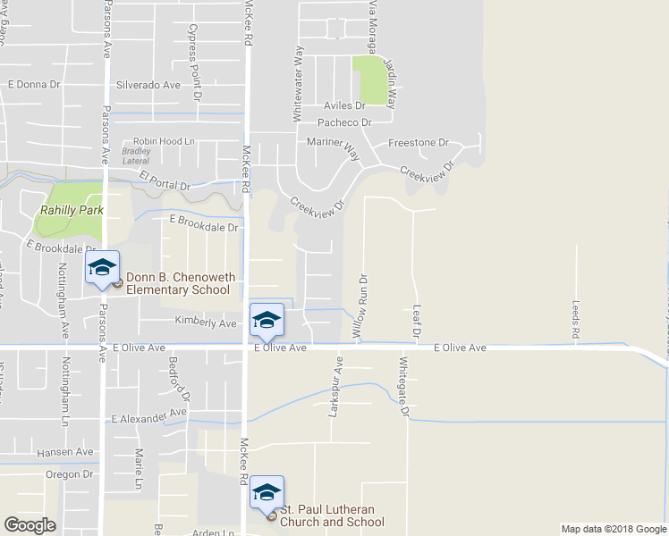 map of restaurants, bars, coffee shops, grocery stores, and more near 2453 Hemlock Court in Merced