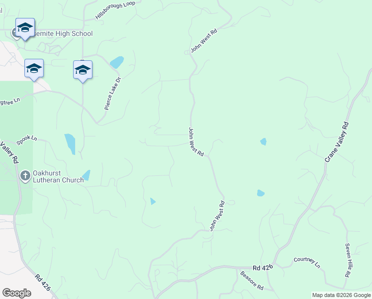 map of restaurants, bars, coffee shops, grocery stores, and more near 39459 Fair Oaks Court in Oakhurst