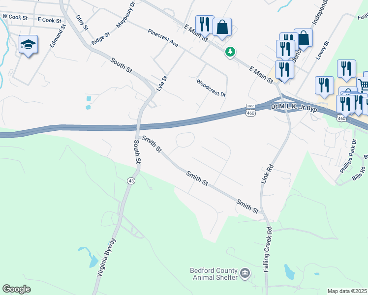 map of restaurants, bars, coffee shops, grocery stores, and more near 900 Grand Arbre Drive in Bedford