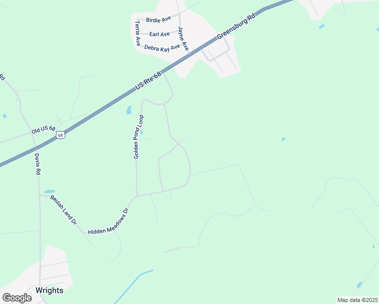 map of restaurants, bars, coffee shops, grocery stores, and more near 443 Hidden Meadows Drive in Campbellsville