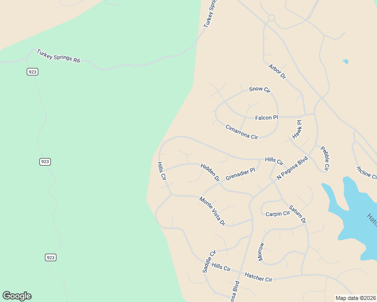 map of restaurants, bars, coffee shops, grocery stores, and more near 30 Flintlock Place in Pagosa Springs