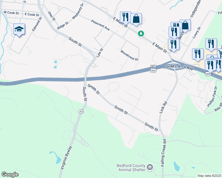 map of restaurants, bars, coffee shops, grocery stores, and more near 965 Grand Arbre Drive in Bedford