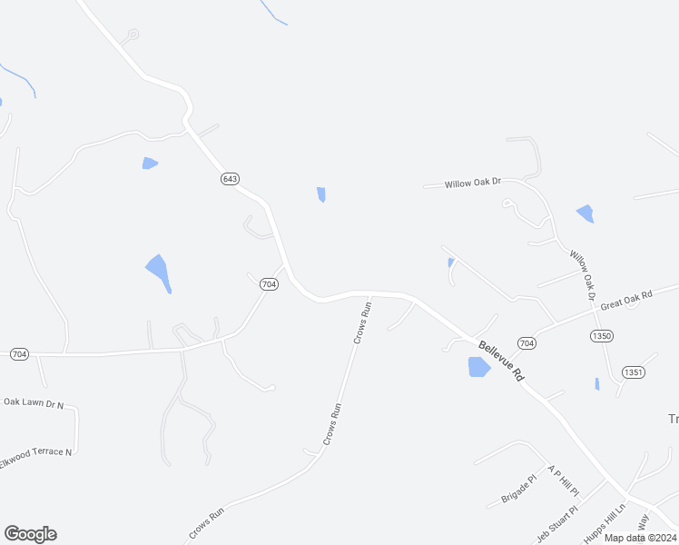 map of restaurants, bars, coffee shops, grocery stores, and more near 2417 Bellevue Road in Forest