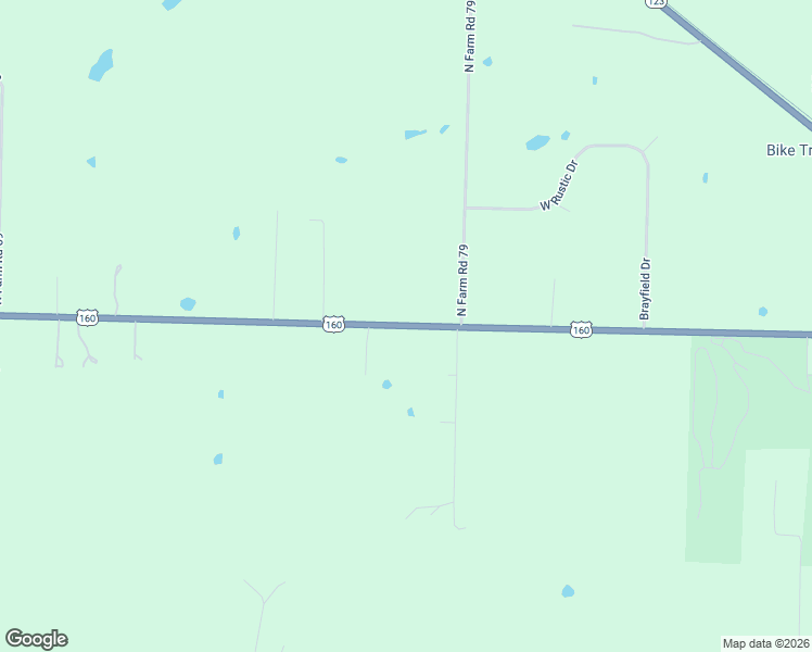 map of restaurants, bars, coffee shops, grocery stores, and more near U.S. 160 in Willard