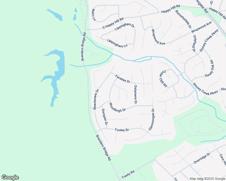 map of restaurants, bars, coffee shops, grocery stores, and more near 14313 Woodleigh Drive in Chester