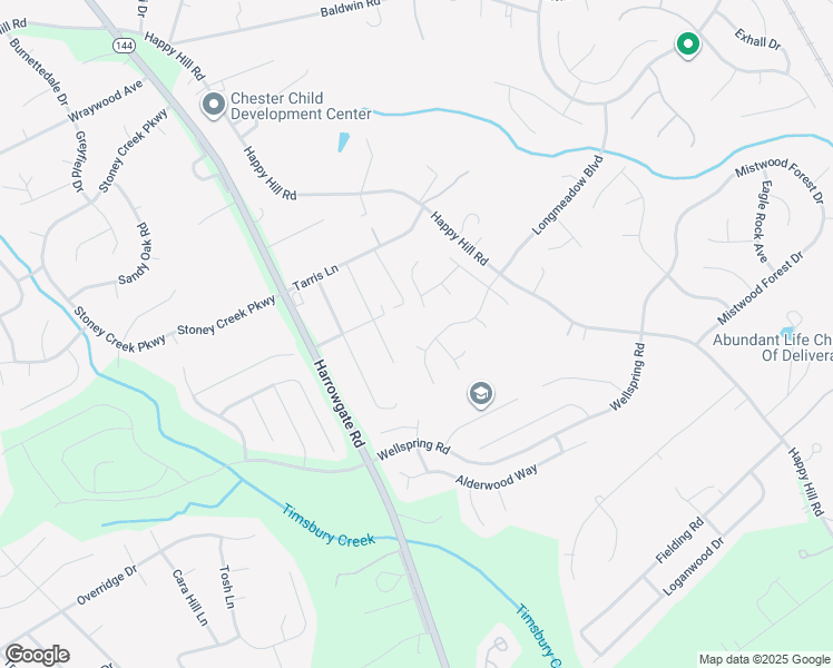 map of restaurants, bars, coffee shops, grocery stores, and more near 3801 Sycamore Street in Chester