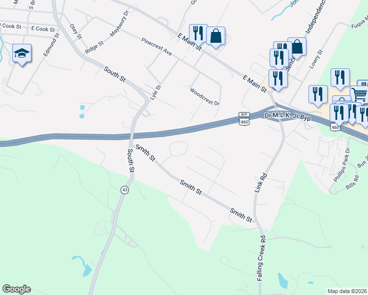map of restaurants, bars, coffee shops, grocery stores, and more near 921 Grand Arbre Drive in Bedford