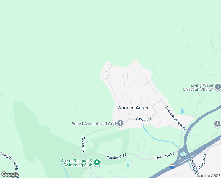 map of restaurants, bars, coffee shops, grocery stores, and more near 1798 Connors Run in Salem