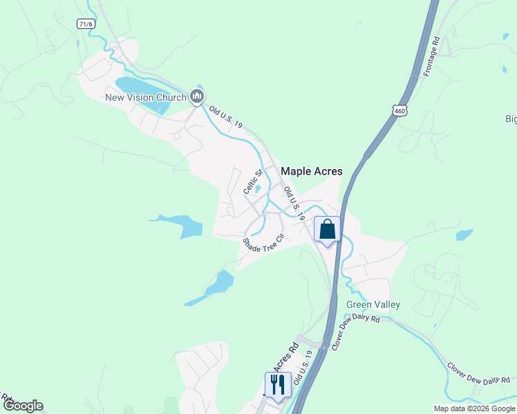 map of restaurants, bars, coffee shops, grocery stores, and more near 191 Countryside Rd in Princeton