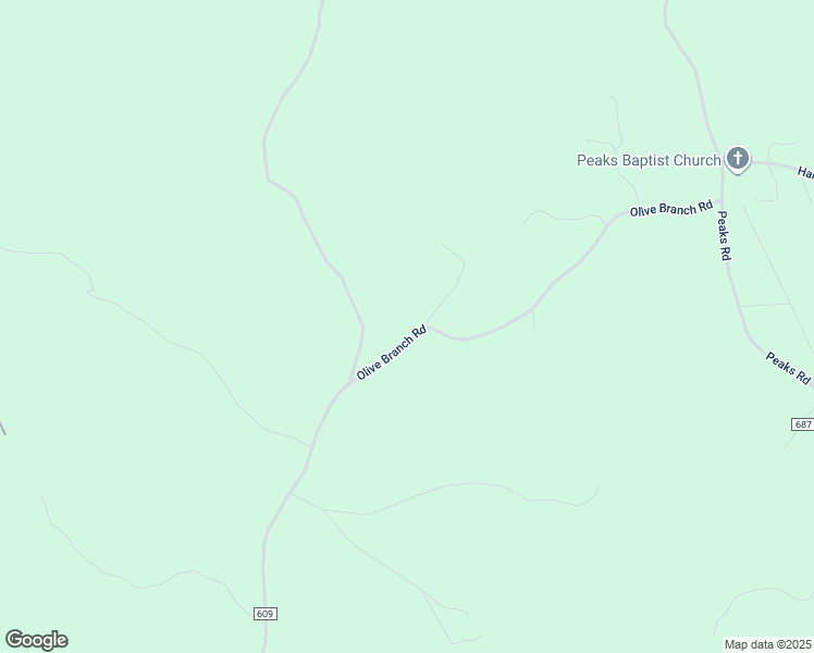 map of restaurants, bars, coffee shops, grocery stores, and more near 2733 Olive Branch Road in Prospect
