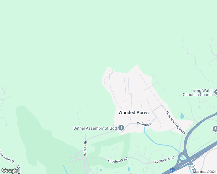 map of restaurants, bars, coffee shops, grocery stores, and more near 1822 Connors Run in Salem