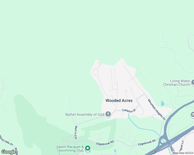 map of restaurants, bars, coffee shops, grocery stores, and more near 1822 Connors Run in Salem