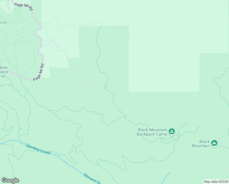 map of restaurants, bars, coffee shops, grocery stores, and more near Monte Bello Road (Trail) in Los Altos