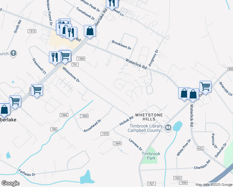 map of restaurants, bars, coffee shops, grocery stores, and more near 482 Homewood Drive in Lynchburg