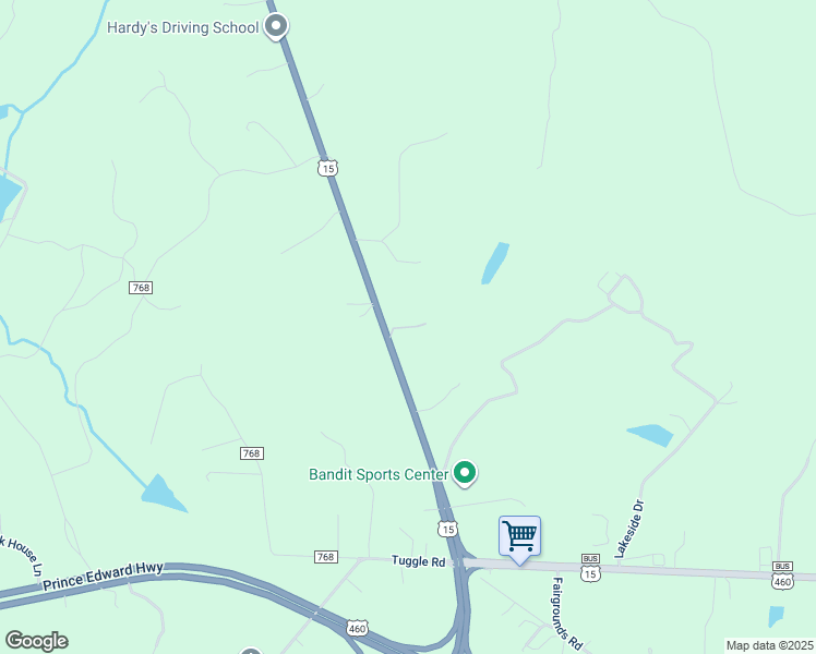 map of restaurants, bars, coffee shops, grocery stores, and more near Coleman Drive in Prince Edward County