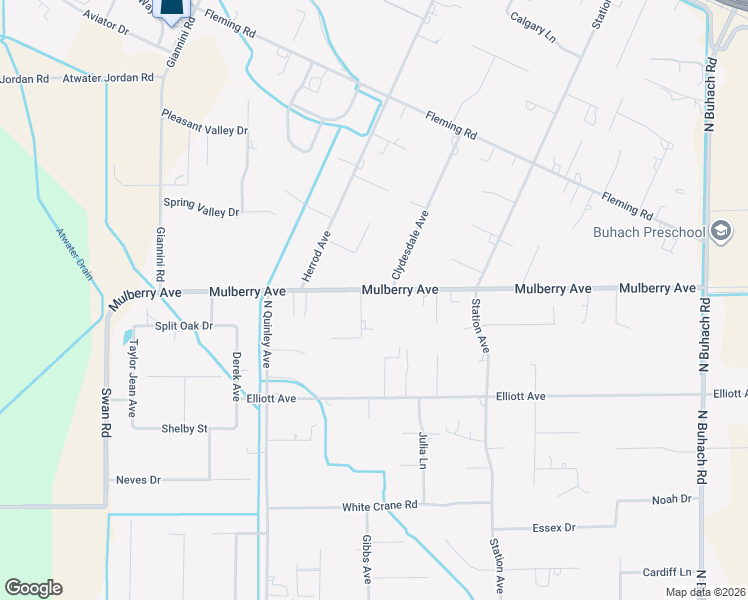 map of restaurants, bars, coffee shops, grocery stores, and more near 2484 Sierra Springs Court in Atwater