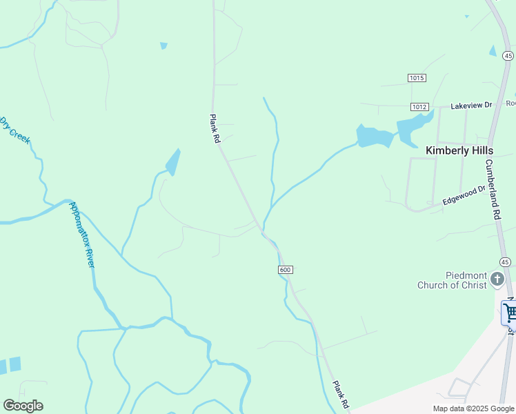 map of restaurants, bars, coffee shops, grocery stores, and more near 586 Plank Road in Farmville