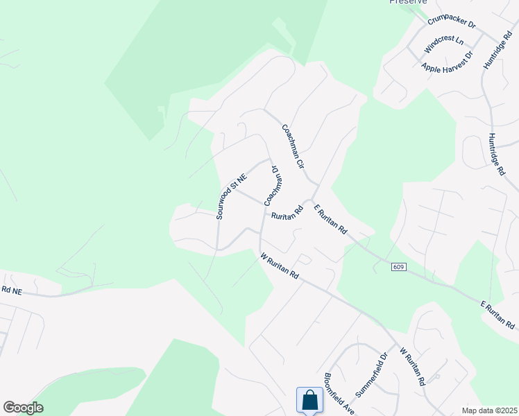 map of restaurants, bars, coffee shops, grocery stores, and more near 2049 Surrey Lane Northeast in Roanoke
