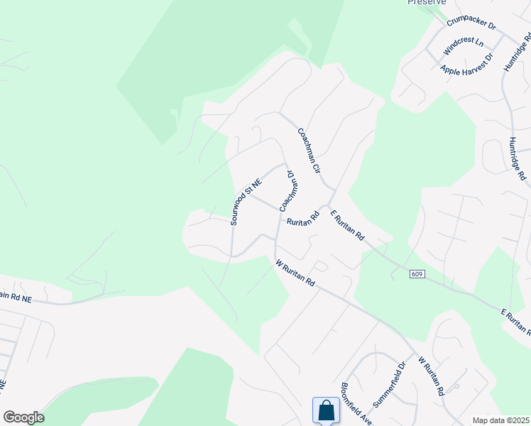 map of restaurants, bars, coffee shops, grocery stores, and more near 2029 Surrey Lane Northeast in Roanoke