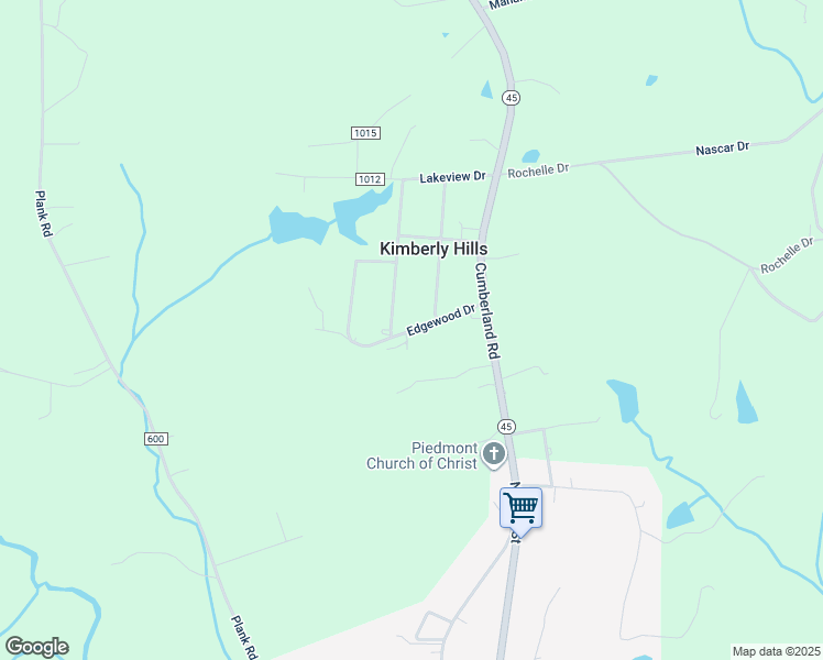 map of restaurants, bars, coffee shops, grocery stores, and more near Edgewood Drive in Farmville