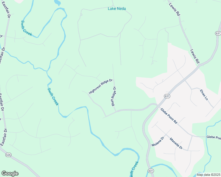 map of restaurants, bars, coffee shops, grocery stores, and more near 13906 Bluff Ridge Drive in Chesterfield